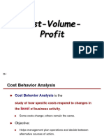 Session 10+11 - Cost Volume Profit Relationship