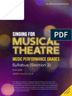 Singing For Musical Theatre Performance Grades Qual Spec - 0