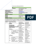 Propuesta Técnica Plan de Clases Ing. Fernando Borda Vargas