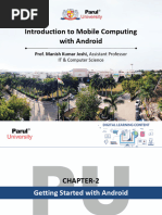 Introduction To Mobile Computing With Android: Prof. Manish Kumar Joshi, Assistant Professor