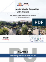 Introduction To Mobile Computing With Android: Prof. Manish Kumar Joshi, Assistant Professor
