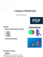 Statistical Analysis of Rainfall Data