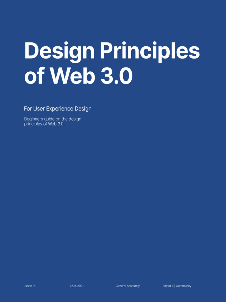 Web3 Design Guidelines | PDF