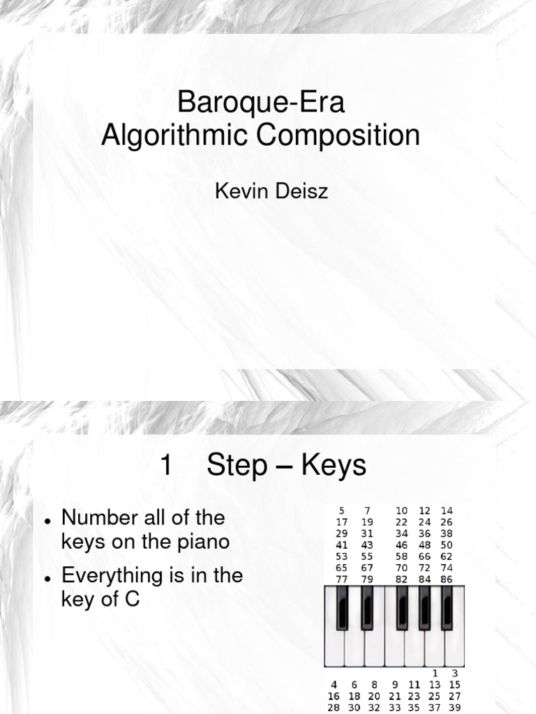 Baroque Algorithmic Composition Guide | PDF