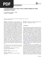 A Practical Approach To Assess Risk in Aviation Domains For Safety Management Systems