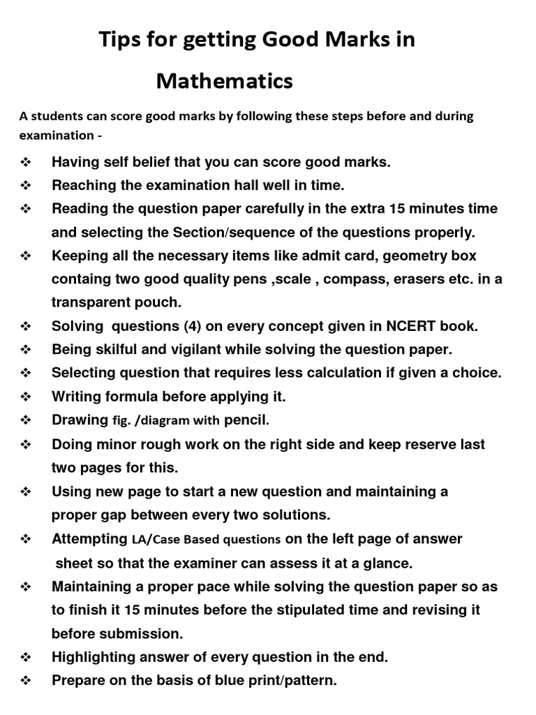 How To Score Good Marks ABM | PDF
