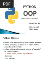 Introduction To Python OOPS