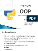 Introduction To Python OOPS