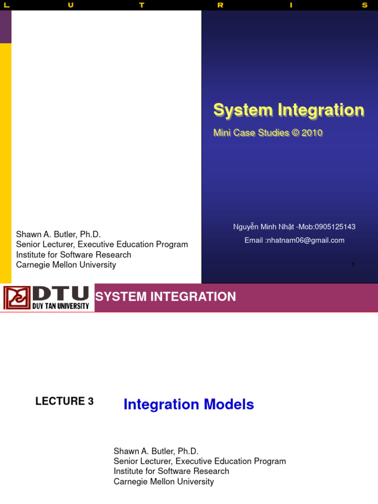 SIP03 - Modle System Integration | PDF | Databases | System