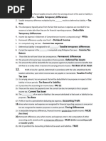 PAS 12 Answer Keys