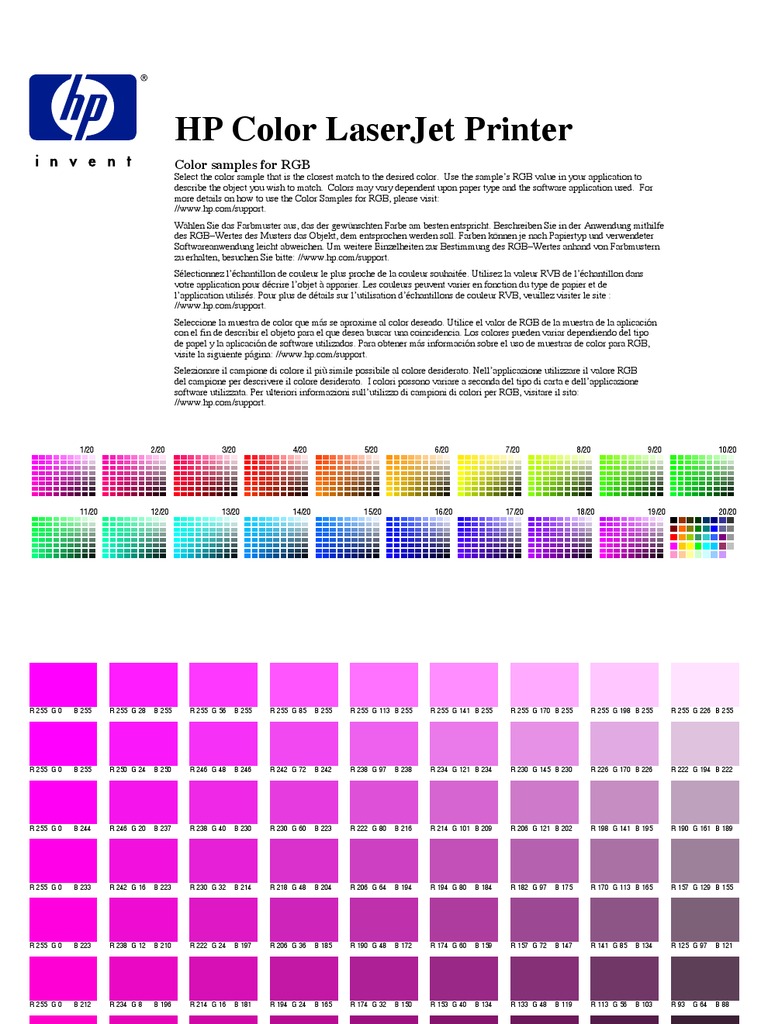 Prueba de Color Impresora Visión Color