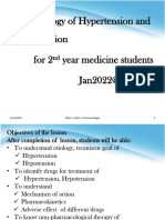 1 Pharmacology of hypertension and hypotension