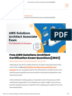 AWS Solutions Architect Associate Exam Questions (2023) (PDF)