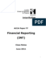 ACCA F7 Notes