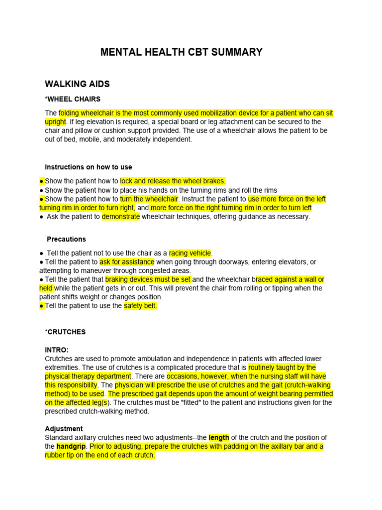 Mental Health CBT Summary | Download Free PDF | Schizophrenia | Major ...