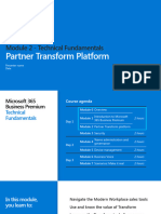 Tech Module 2 - Partner Transform Platform
