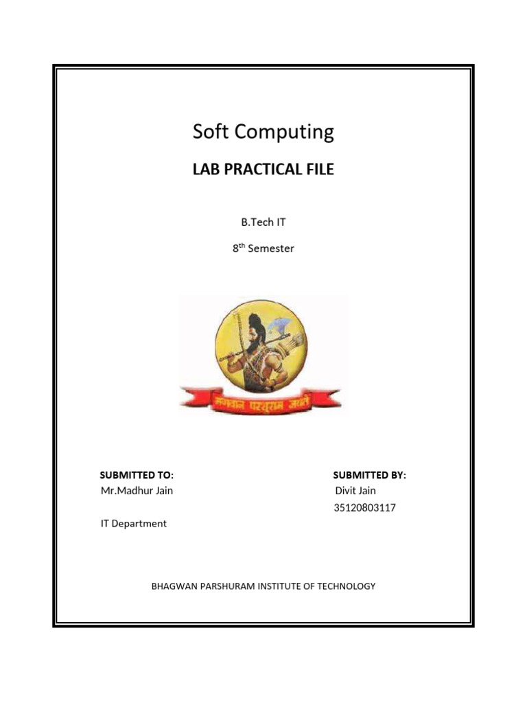 Soft Computing Sample File | PDF | Matlab | Fuzzy Logic