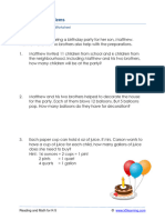 Grade 4 Mixed Word Problems B