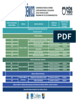 Calendário Acadêmico Programa Pós Tec Cofen 2 Oferta