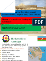3877 - Citizenship of The Republic of Azerbaijan