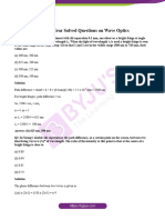 JEE Main Wave Optics Previous Year Questions With Solutions PDF