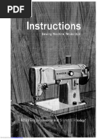 Singer 9020 Sewing Machine Manual | PDF | Sewing Machine | Seam (Sewing)