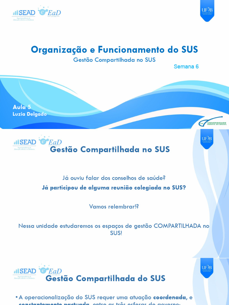 Gestão Compartilhada no SUS: Estruturas e Práticas | PDF | Descentralização