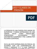 Unidades y Clases de Presión