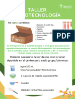 Instrucciones TALLER PEQUEÑOS INVESTIGADORES - ADN CANVA