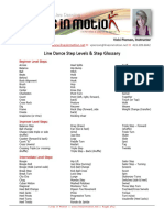 Glossary Linedance Steps