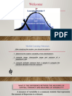 Module 5 - Range, Variance, Standard Deviation