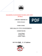 Diploma in Civil Enginerring: A Project Report On