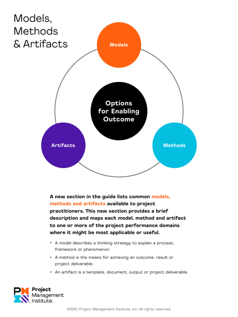 Pmi Models Methods Artifacts | PDF | Project Management