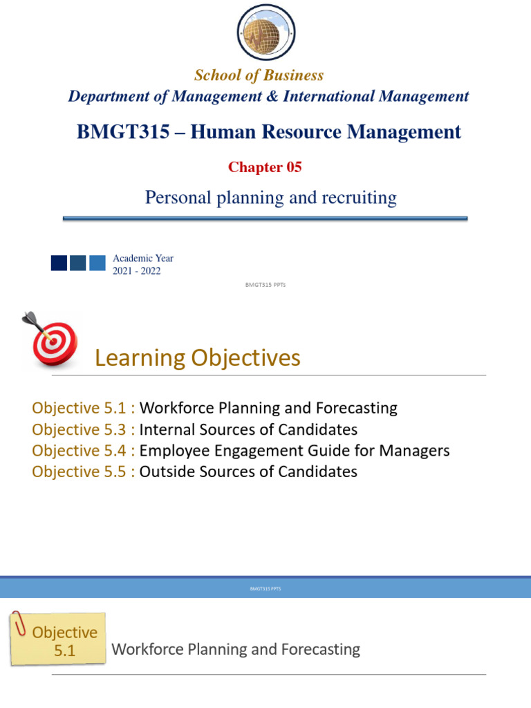 Chap 5 PDF Recruitment Forecasting Chap 5 PDF Recruitment Forecasting