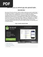 Creating An Android App With Android Studio