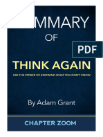 Summary of Think Again by Adam Grant