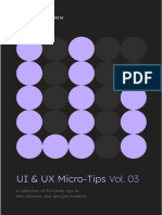 UI - UX Micro Tips - Volume Three