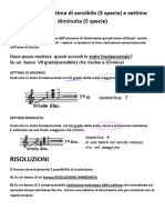 Accordo di  settima di sensiblile e diminuita -Rivolti