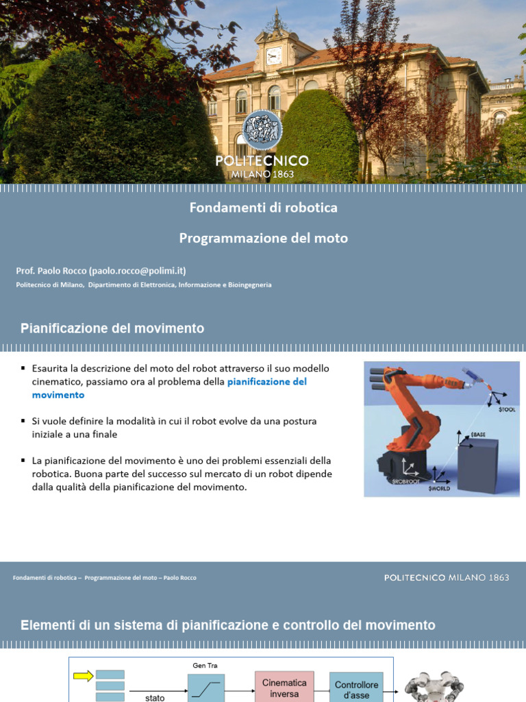 Programmazione Del Moto | PDF