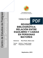 Revisión Bibliográfica - Relación Entre Equilibrio y Caídas en Personas Mayores