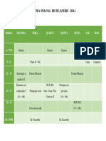 Calendário Semanal