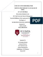 Consumer Behaviour On State Bank of India