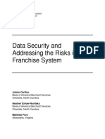 Data Security and Addressing The Risks in The Franchise System