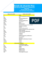 Estado de Situación Financiera