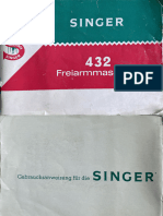 Singer 432 (Deutch) Sewing Machine Instruction Manual