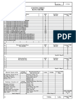 Costing Sheet