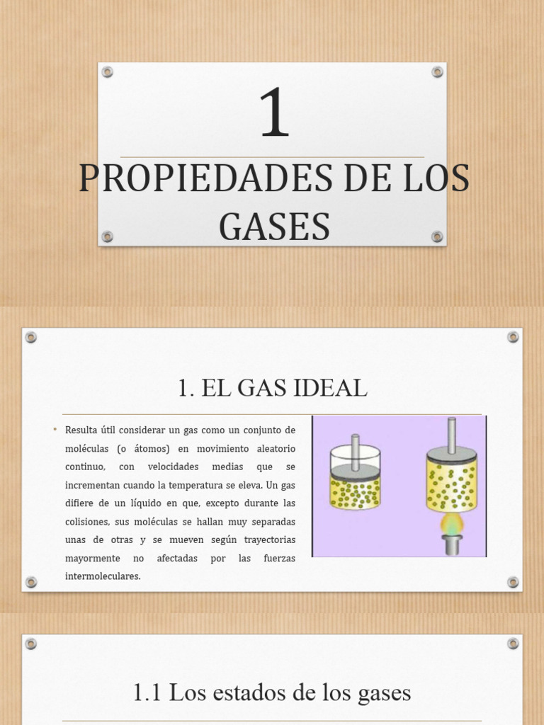 Propiedades y Leyes de los Gases | PDF | Gases | Fases de la materia