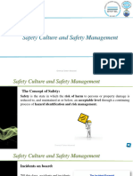 Safety Culture and Safety Management