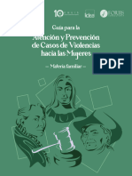 Guia para La Atencion y Prevencion de Casos de Violencias Hacia Las Mujeres Familiar