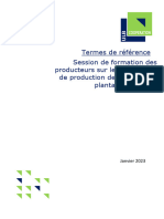 TDRs Formation Production de Plants Validé